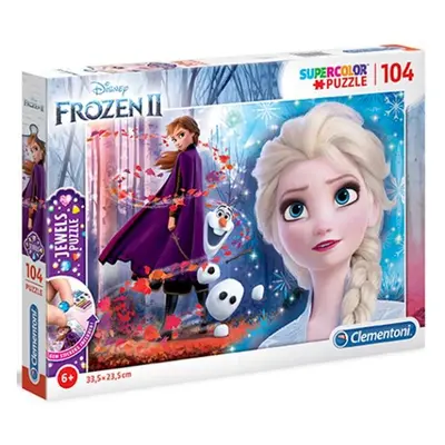 Clementoni - Puzzle Jewels 104 Frozen 2