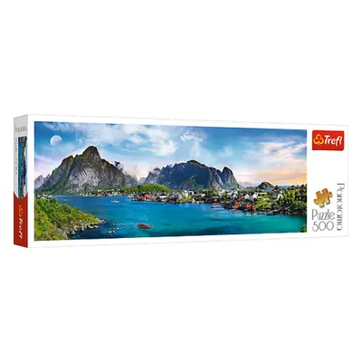 Trefl Panoramatické puzzle 500 - Souostroví Lofoty, Norsko