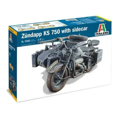 Model Kit military 7406 - Zundapp KS 750 with sidecar (1: 9)