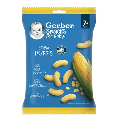 GERBER Snacks kukuřičné křupky 28 g, 7+