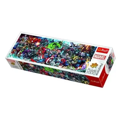 Trefl Panoramatické puzzle 1000 - Marvel Universe