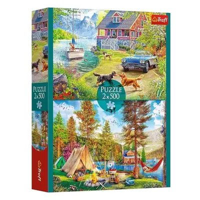 TREFL Puzzle 2 x 500 Letní relax