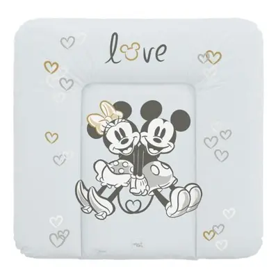 CEBA Podložka přebalovací měkká na komodu 75x72 Disney Minnie & Mickey Grey