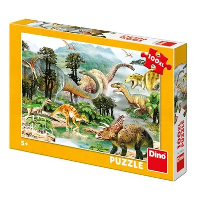 Dino život dinosaurů 100XL Puzzle