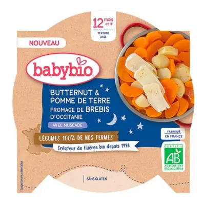 BABYBIO Brambory máslová dýně ovčí sýr 230 g