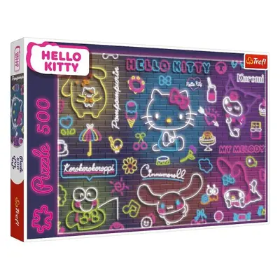 Trefl Puzzle 500 Hello Kitty neonová