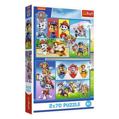 Trefl Puzzle 2 x 70 Paw Patrol - Pravidla Tlapkové patroly