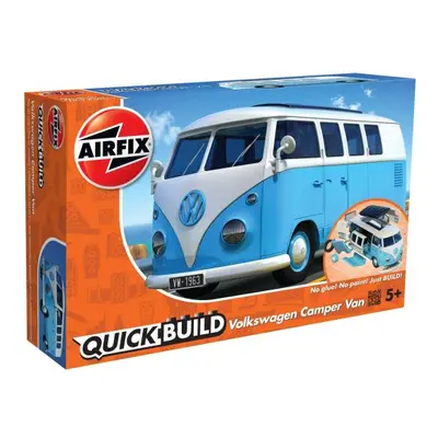 Quick Build auto J6024 - VW Camper Van - modrá