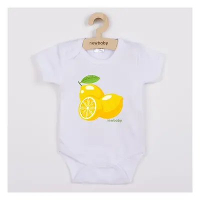 Dětské body s potiskem New Baby Lemon - krátký rukáv 86 (12-18m)