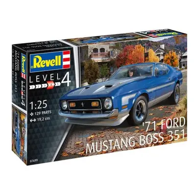 Plastic ModelKit auto 07699 - 71 Ford Mustang Boss 351 (1:25)