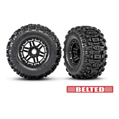 Traxxas kolo 2.9/3.8", disk černý, pneu Sledgehammer All-Terrain belted (2)