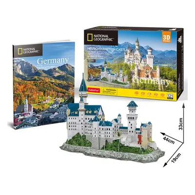 Puzzle 3D NG Zámek Neuschwanstein - 121 dílků