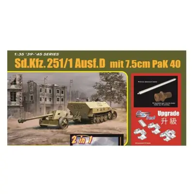 Model Kit military 6664 - Sd.Kfz.251/1 Ausf.D s 7.5cm PaK40 (1:35)