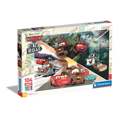 Clementoni - Puzzle Maxi 104 Disney Disney Pixar CARS: Auta na cestách