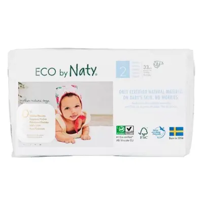 ECO BY NATY Plenky jednorázové 2 (3-6 kg) 33 ks