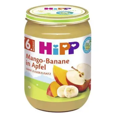 HiPP BIO Jablka s mangem a banány, 190 g