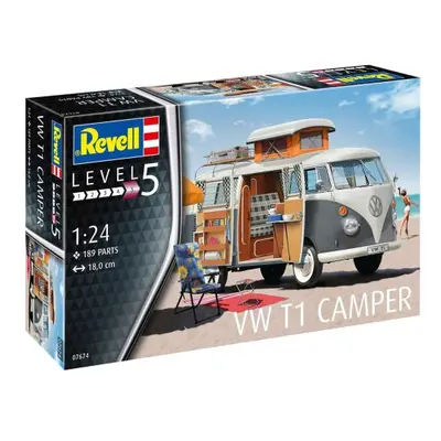 Plastic modelky auto 07674 - VW T1 Camper (1:24)