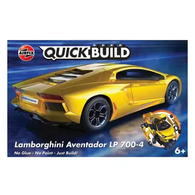 Quick Build auto J6026 - Lamborghini Aventador - Žlutá