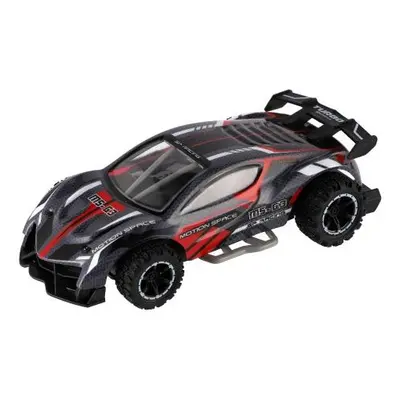 Auto RC sportovní, 2,4 GHz, 20 cm, na baterie šedo-červené