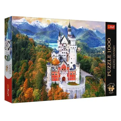 Trefl Puzzle 1000 Premium Plus - Foto Odysea: Zámek Neuschwanstein, Německo