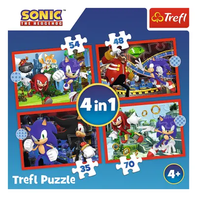 Trefl Puzzle 4v1 - Sonicova dobrodružství / SEGA Sonic The Hedgehog