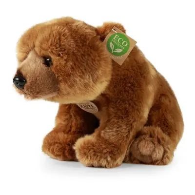 Plyšový medvěd Grizzly sedící 30 cm ECO-FRIENDLY