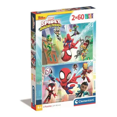 Puzzle 2x60 Spidey a jeho úžasní přátelé