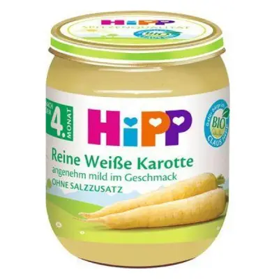 HiPP BIO Bílá bezlepková mrkev, 125 g