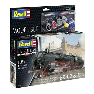 ModelSet lokomotiva 62171 - Express Lokomotiva BR02&Tender 2'2' T30 (1:87)