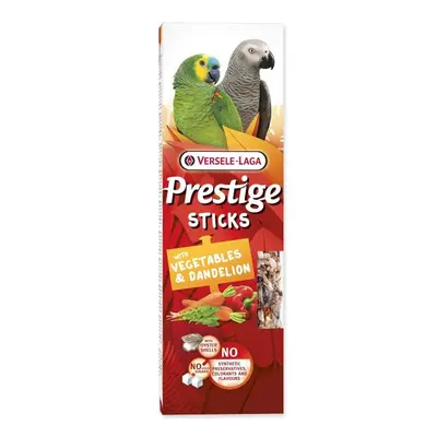 Tyčinky Versele-Laga Prestige Sticks papoušek se zeleninou a pampeliškou 140g 2ks