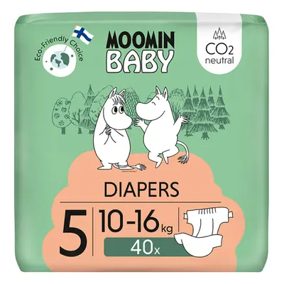 Moomin Baby 5 Maxi 10–16 kg (40 ks), eko pleny