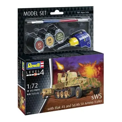 ModelSet military 63293 - sWS s Flak43 a Sd.Ah58 Ammo Trailer (1:72)