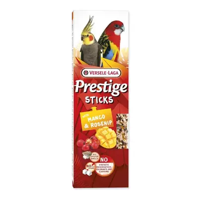 Tyčinky Versele-Laga Prestige velký papoušek s mangem a šípkou 140g 2ks