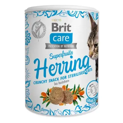 Pochoutka Brit Care Cat Snack Superfruits sleď 100g