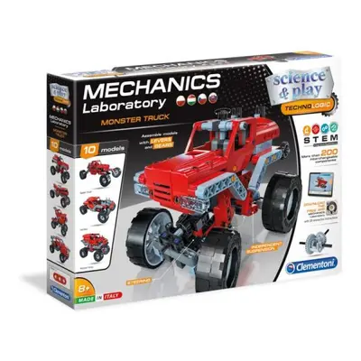 Clementoni Mechanické laboratoř - Monster truck, 10 modelů, 200 dílků