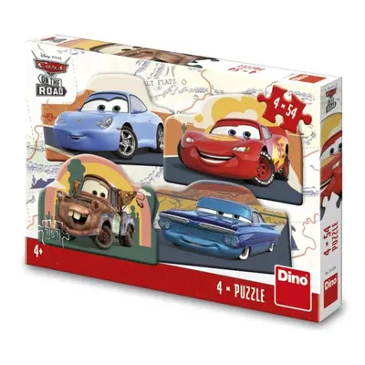 Puzzle Cars na cestě 4x54 dílů