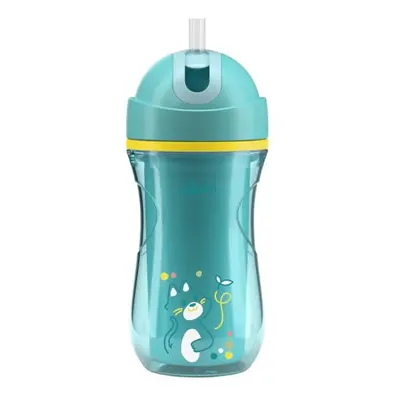 Chicco Hrnek Sport se slámkou teal, 14m+