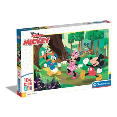 Clementoni - Puzzle Maxi 104 Disney Mickey a přátelé