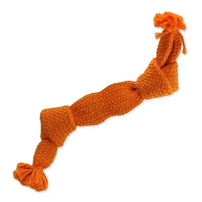 Hračka Dog Fantasy uzel pískací oranžový 2 knoty 35cm