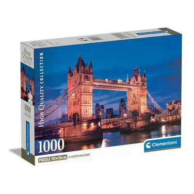 Clementoni - Puzzle 1000 Tower bridge v noci