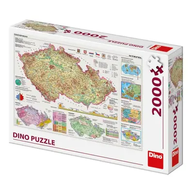 Dino MAPY ČESKÉ REPUBLIKY 2000 Puzzle