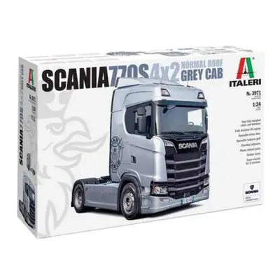 Model Kit truck 3971 - Scania S770 4x2 Normální Střecha "Šedá Kabina" (1:24)