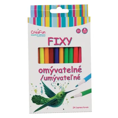 CreaFun - Fixy omyvatelné 24 barev