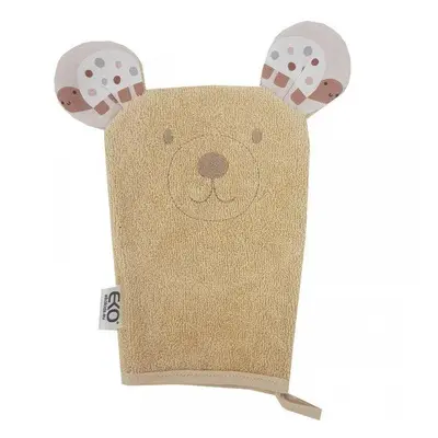 EKO Žínka bavlněná s oušky Bear Beige 20x15 cm