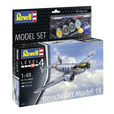 ModelSet letadlo 63811 - Beechcraft Model 18 (1:48)