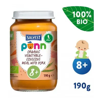 SALVEST Ponn BIO Maso vepřové s kuskusem a zeleninou 190 g