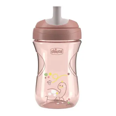 Chicco Hrnek Advanced se slámkovým náustkem pink, 12m+