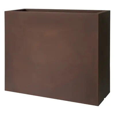 Plust - Designový květináč KUBE HIGH, 80 x 30 x 70 cm - hnědý