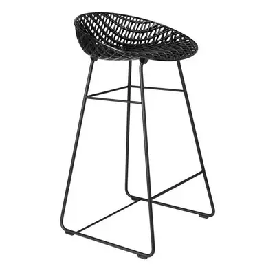 Kartell - Barová židle Smatrik Outdoor, černá/černá