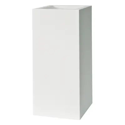 Plust - Designový květináč KUBE HIGH, 30 x 30 x 70 cm - bílý